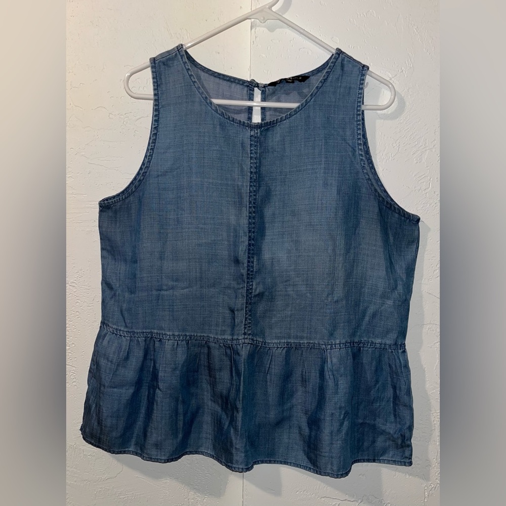 Velvet Heart Jean Peplum Tank size XL